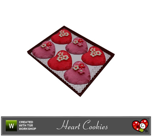 Sims 3 — Heart Cookies by mensure — Heart Cookies by mensure. It's only decorative! 