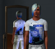Sims 3 — Entertainment shirt by DustyDemise by DustyDemise — First shirt I've made so far. Still experimenting with TSR