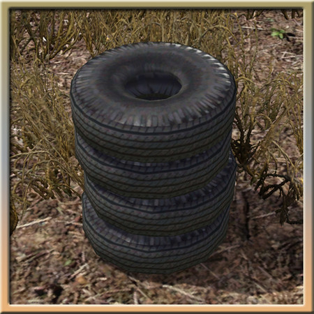 Sims 3 — Stack of tyres (stackable) by Cyclonesue — Make huge tyre towers for no good reason! By Cyclonesue for TSR TSRAA
