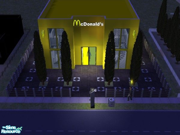 Sims 2 — MC DONALDS by ivanhorvatsb — MC DONALDS RESTAURANT; Complete it furnishing and decorating