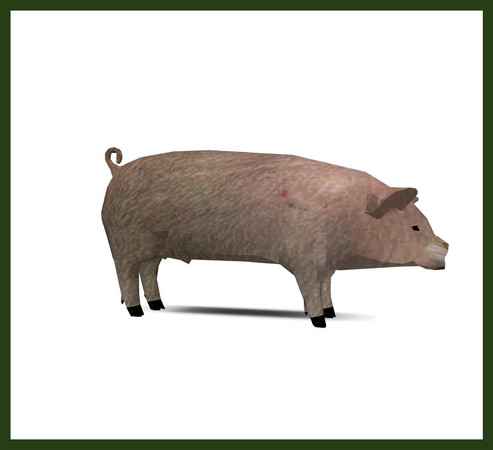 Sims 3 — PigletSculpture by rebecah — Piglet Sculpture by Rebecah