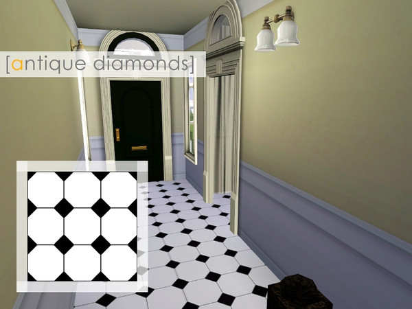 Sims 3 — antique diamonds by madaya74 — black and white diamonds