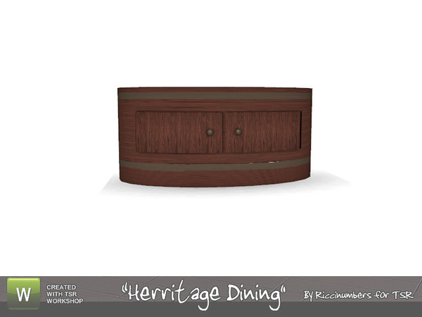 Sims 3 — Herritage Dining Side Table by TheNumbersWoman — A little place to brighten up the diningroom with deco. By