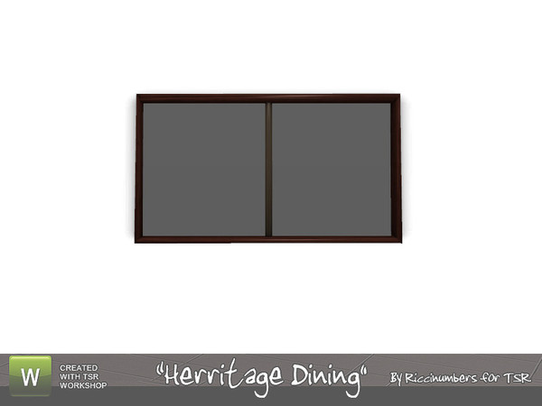Sims 3 — Herritage Dining Mirror by TheNumbersWoman — A special Looking Glass for a good Price. By RicciNumbers at TSR.