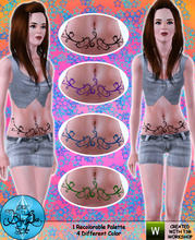 Sims 3 — BluElla - Style Tatto Set 01 by BluElla — BluElla - Style Tatto Set 01
