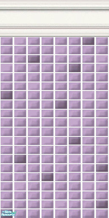 Sims 2 — Pink and Purple Mini Tiles - Mauve Mini Tiles by HollyChappell — Walls covered with mini tiles in fun and flirty