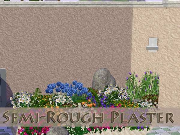 Sims 3 — Semi-Rough Stucco by kittyispretty69 — A semi-rough stucco pattern. Two recolorable parts. Found in Paint. Enjoy