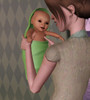 Sims 3 — GreenBabyFemale by hillswater — Tester baby clothes. Wll not overwright other baby clothes. Will not appear on