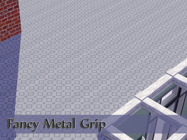 Sims 3 — Fancy Metal Grip by kittyispretty69 — A metal pattern for use in commercial properties and flat roofing. Three