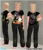 Sims 2 — Geisha Top & Jeans by Tiff_4_treasures — This super pretty Geisha Top & Jeans is on the \"Momma