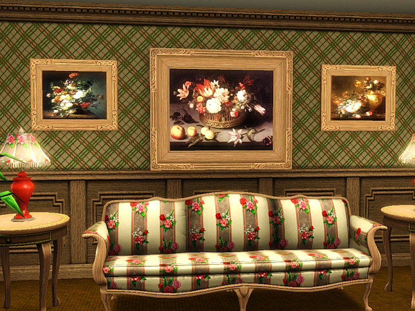 Sims 3 — StillLifeSet by wolfspryte — This set has 3 paintings, 2 medium and 1 large in matching frames. Frames are
