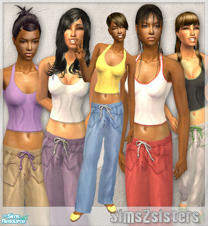 Sims 2 — S2S Collection No. 14062007 AF - Set by sims2sisters — Comfy homewear