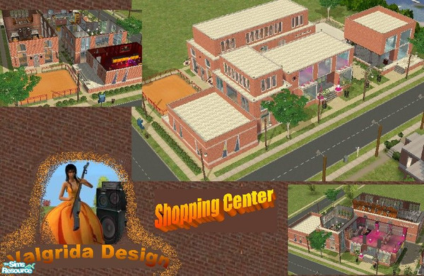 Sims 2 — StepByStep Shopping Center by Valgrida — Step by Step Collection: Community lot that makes your neighbourhood