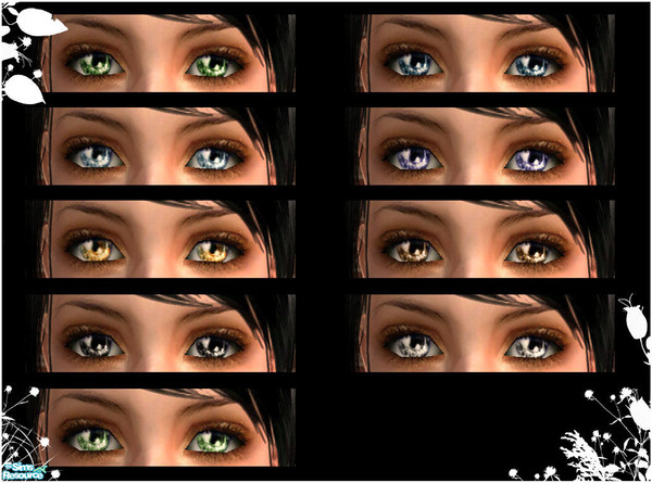 Sims 2 — Expresive Eyes by rafuxinha — My first set of body custom content. ;D Those are eyes made from a picture of my