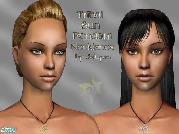 Sims 2 — Necklaces Collection No.2 by daLyna — Tribal Sun Pendants Necklaces ..:: Enjoy! ::.. 