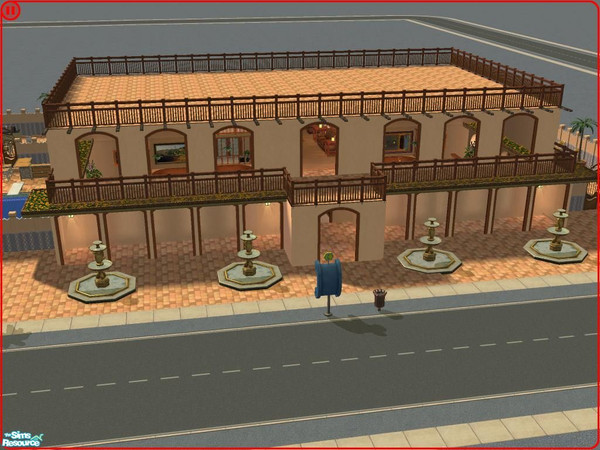 Sims 2 — Reunion Restaurant by daman19942 — Celebrate any party with this private restaurant and resort complete with 2