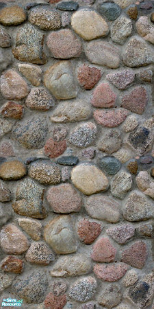 Sims 2 — Riverstone - Clean & Damp by 71robert13 — Assorted stone washed smooth & rounded by tumbling down a