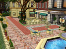 Sims 3 — Mirabello Place by SundayBallerina — Contains: Market, Bookstore with tables outside for reading, Spa,
