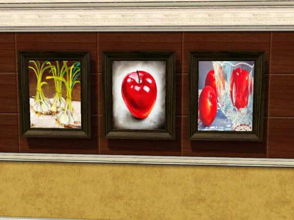 Sims 3 — Kitchen Still Life Set 1 by jadepanther198303 — Kitchen wall art