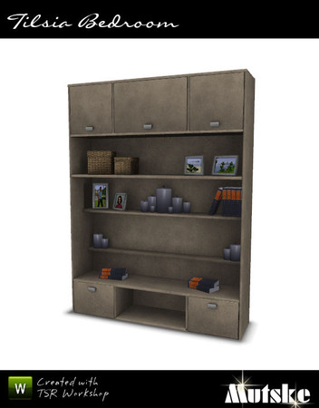 Sims 3 — Tilsia Bed Cabinet by Mutske — Part of the Tilsia Bedroom. 3 Recolorable parts. 3 Variations. Made by