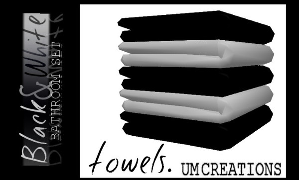 Sims 3 — UM Towels by UM_Creations — Stylish decoration for bathrooms and kitchens. Two recolorable parts. Enjoy! UM