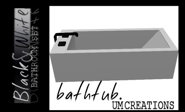 Sims 3 — UM Bathtub  by UM_Creations — Modern designed bathtub for your bathroom. Two variations - three recolorable