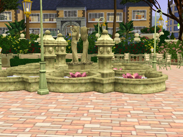 Sims 3 — Town Square by SundayBallerina — 