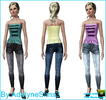 Sims 3 — AdelyneSims3_outfits_43 by adelynesims3 — top end jeans