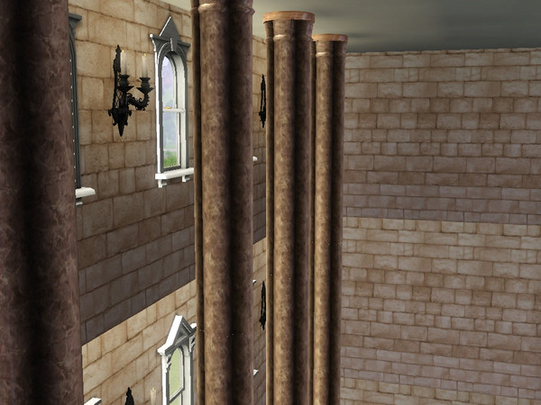 Sims 3 — Gothic column top by Rytelier — A gothic column for your castle. Made by Rytelier with TSR workshop. TSRAA