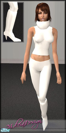 Sims 2 — MD_Mesh14 by Madeleine2005 — This is a "fashionable" mesh, with a collar (It has MY shoes). It is