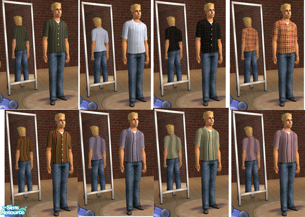 Sims 2 — Regular Guy, Part 2 by meadows0592 — 8 more outfits for the "regular guy".