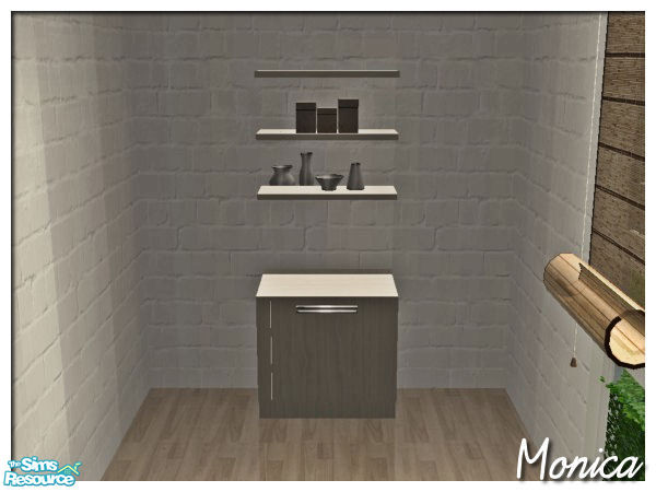 Sims 2 — Lightwood WST Kitchen B Dishwasher by ~Monica~ — Requires mesh by Sunair