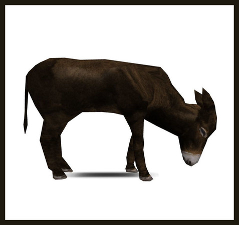 Sims 3 — Donkey Grazing by rebecah — Donkey Grazing by Rebecah