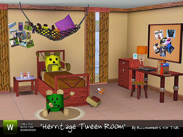 Sims 3 — Herritage Tween Room by TheNumbersWoman — 