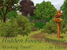 Sims 3 — Hidden Forest Temple  *WORKING TOMB* by Eraine — ''Beware ye who enters these woods, great treasure ye may find,