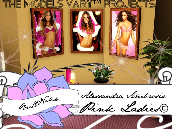 Sims 3 — MVP. Pink Ladies(c) Ambrosio by BrittNikk — Alessandra Ambrosio. Copyright () 2010, BrittNikk for TSR.