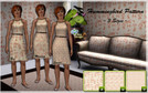 Sims 3 — Hummingbirds Theme SET by Uma Design — A pattern so simple it is almost abstract, which makes it fit anywhere