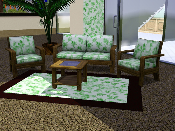 Sims 3 — Cute leaves by matomibotaki — cute little leaves.A way of easy living in white and green. Soft shades make this