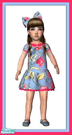 Sims 2 — Flowered bow by giasims — Flowered bow