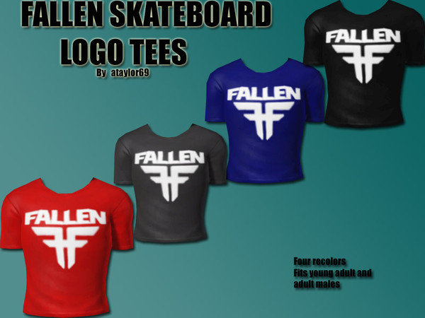 Sims 3 — Fallen logo by ataylor69 — Fallen skateboard logo tee