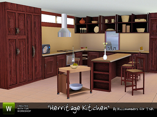 Sims 3 — * Herritage Kitchen by TheNumbersWoman — The last of the Herritage Series I bring you the Kitchen. Enjoy!