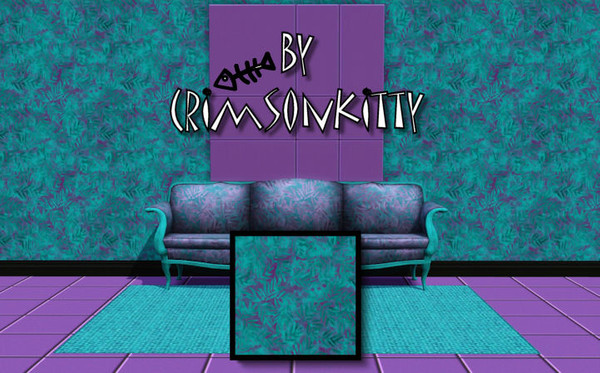 Sims 3 — Modern Leaves by saffroncat5 — This pattern is cool to play around with the colors..See what you can come up