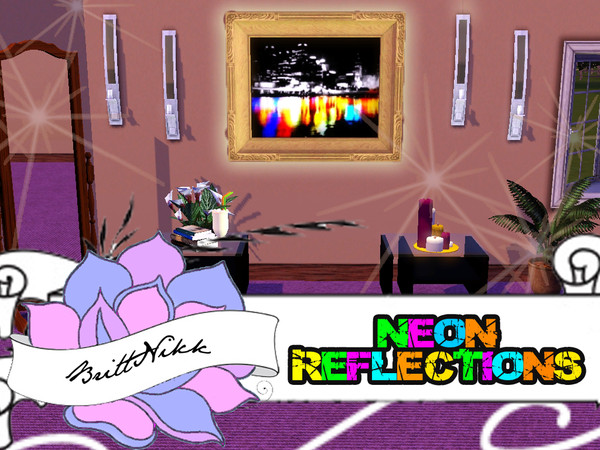 Sims 3 — Neon Reflections by BrittNikk — NEON REFLECTIONS Environment: 10 Sometimes, the city simply needs a wild side.