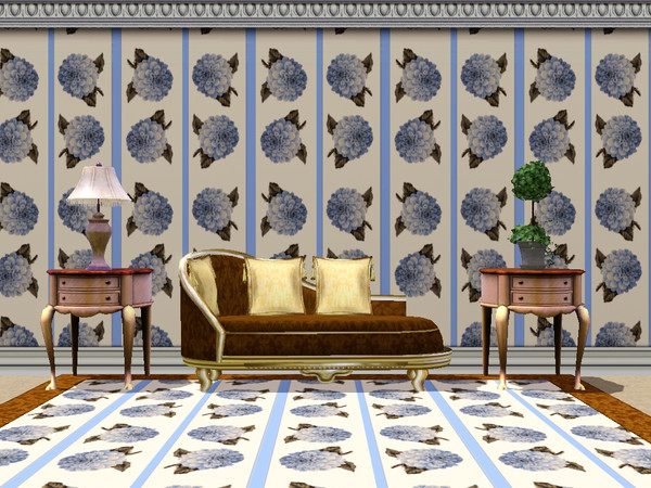 Sims 3 — Victorian Floral Collection Pattern 5 by ahundley — Victorian Floral Collection Pattern 5 of 9 coordinating