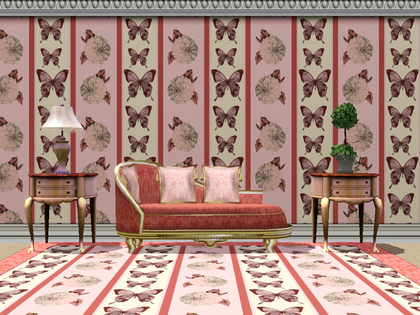 Sims 3 — Victorian Floral Collection Pattern 7 by ahundley — Victorian Floral Collection Pattern 7 of 9 coordinating