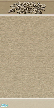 Sims 2 — Stucco in Mushroom #3 by Pinecat — Stucco wall with carved top molding and bottom molding