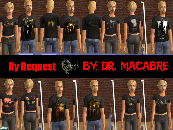 Sims 2 — By  Request 38....Opeth by Dr. Macabre — I got this request made by discombobulatory00 awhile ago for Opeth