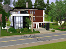 Sims 3 — The Aukira by furymonkey — A beautiful modern home for your sims. The Aukira features 2 bedrooms, 2 1/2 baths, a