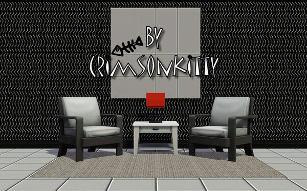 Sims 3 — Funky Dots by saffroncat5 — SaffronCat5/This has a three color palette but i like to use just two colors..