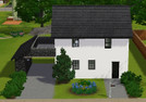 Sims 3 — Greyscale (Starter Home) by Ethelle — A contemporary starter home, ideal for any single sim or couple. The house